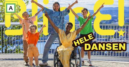 Vi skal på TV. BlimE å dans BlimE-dansen på søndag.