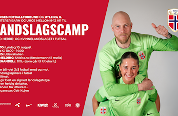 Landslagscamp for fotballglade gutter og jenter 8-12 år
