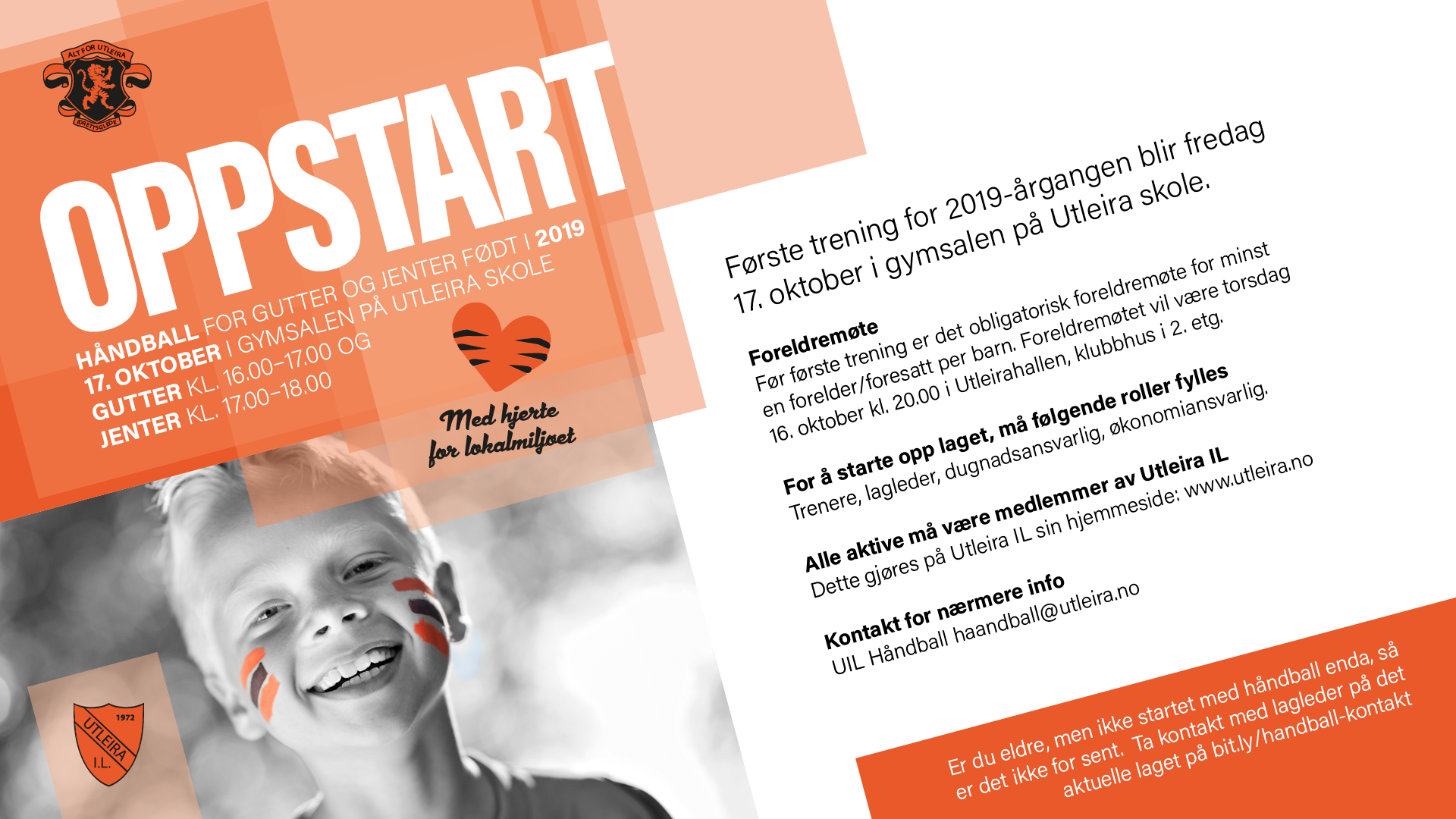 Oppstart av 2019-årgangen i håndball