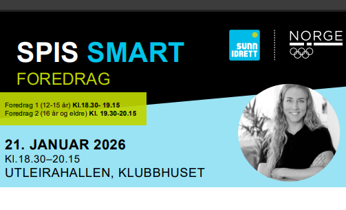 Image for Viktig foredag for alle utøvere fra 12 år og oppover. 