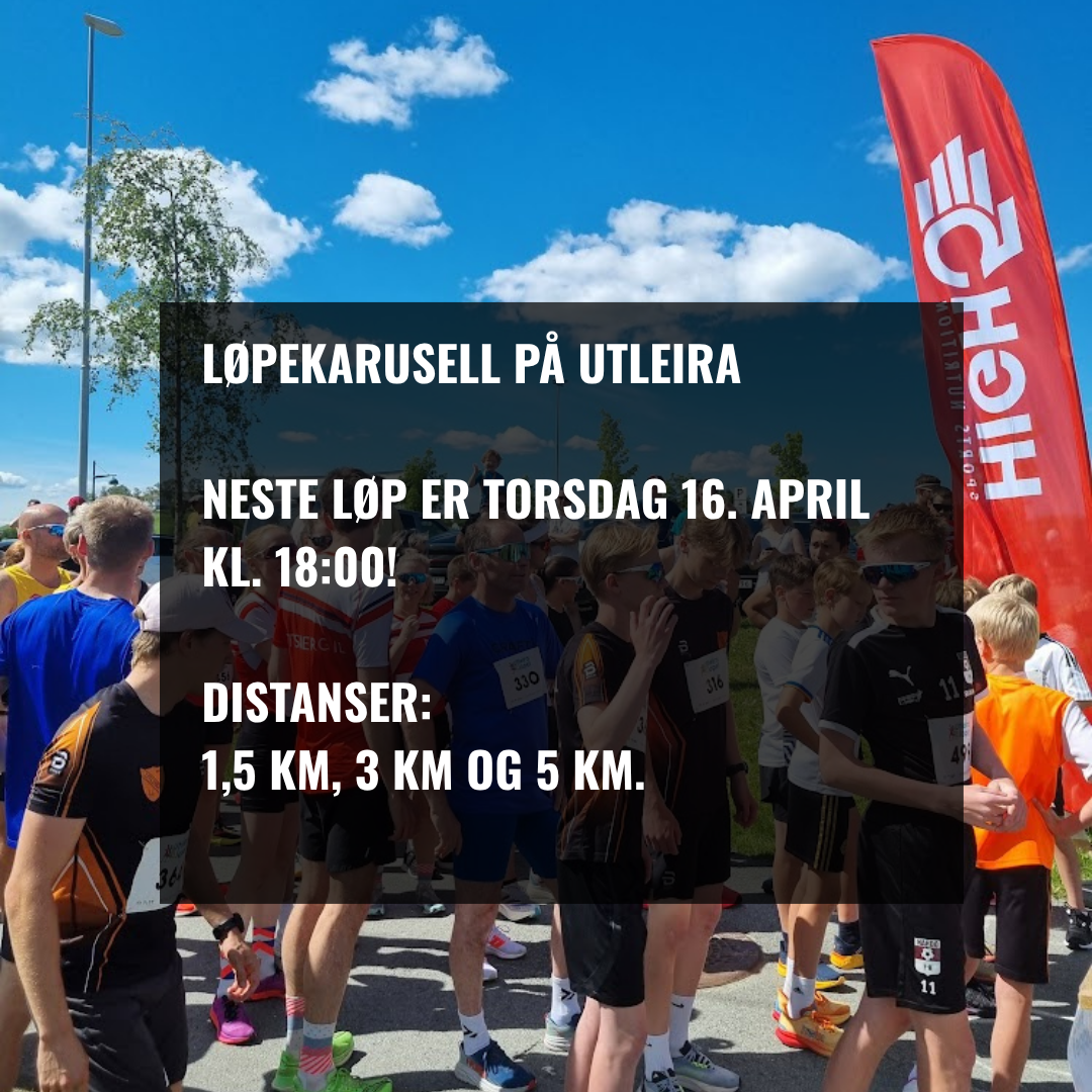 Image for Neste løp er torsdag 16. april kl. 18:00!