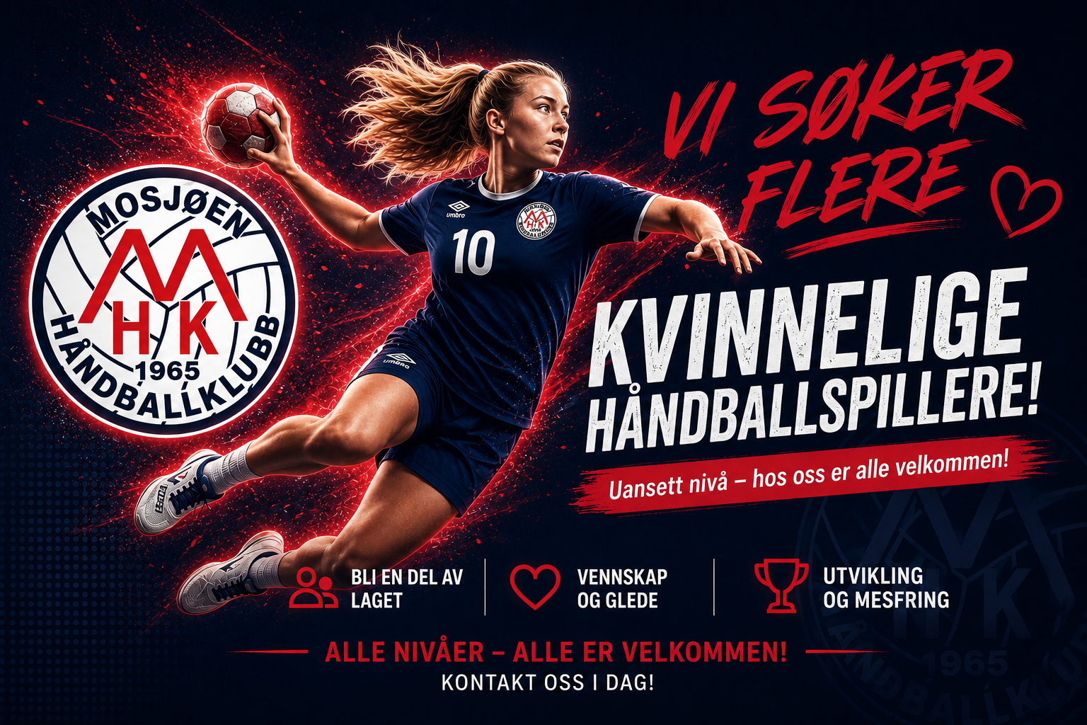Image for Vi søker nå flere damer til vårt damelag!