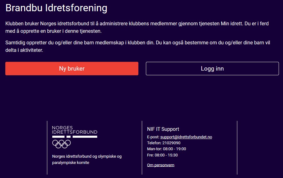 Helt ny medlemsinnmelding