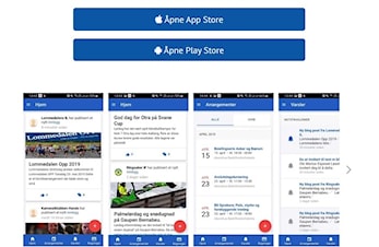 Nettsidene våre-nå med egen App