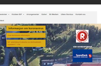 Endringer i menystrukturen på vår hjemmeside