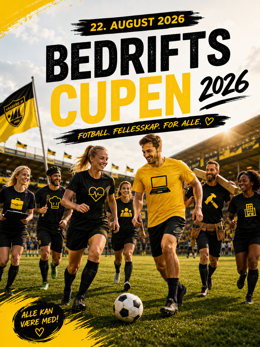 Image for Lørdag 22. august inviterer Kragerø IF til bedriftscupen på Kragerø Stadion