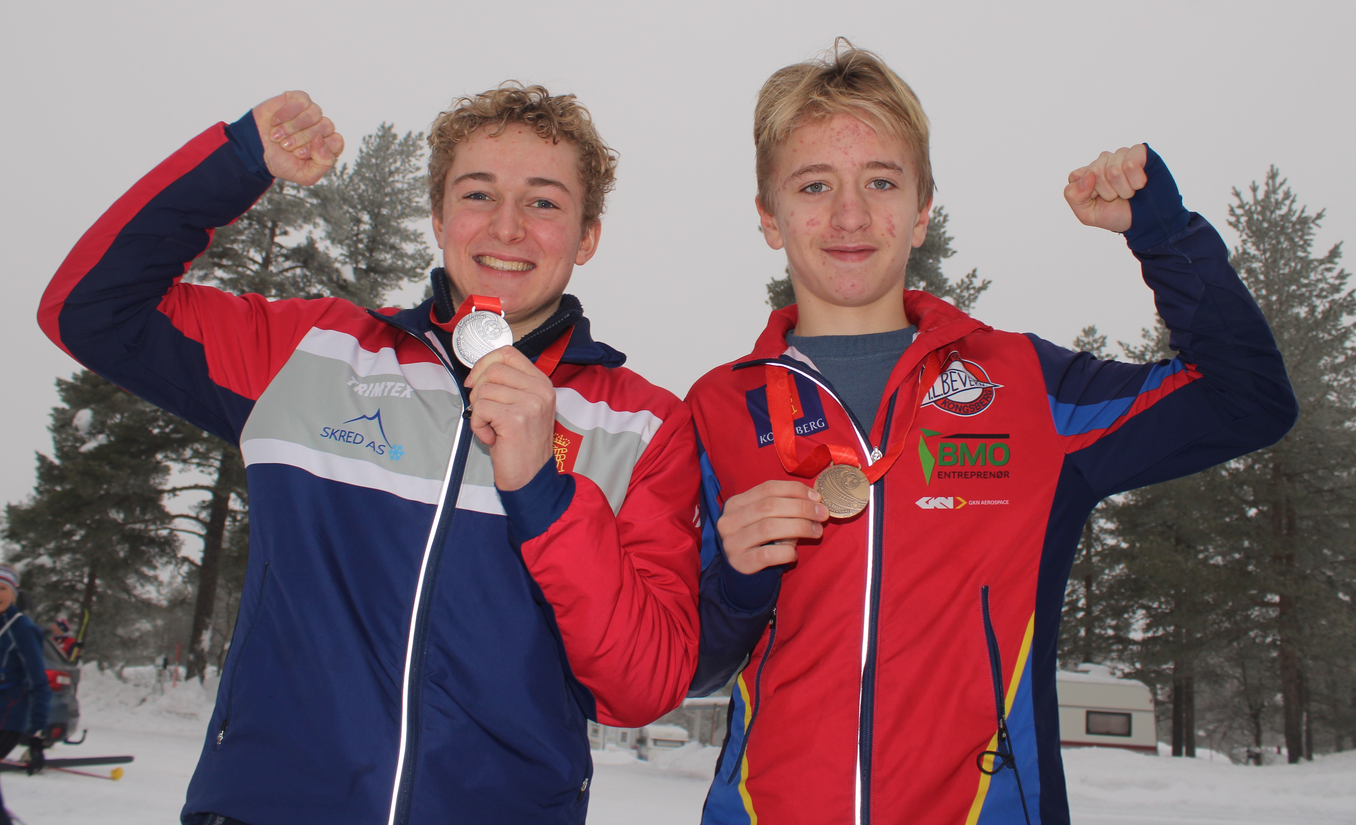 To medaljører på Hovedløpet