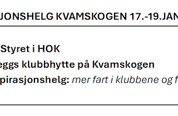 Inspirasjonshelg Kvamskogen 17. - 19. januar 2025