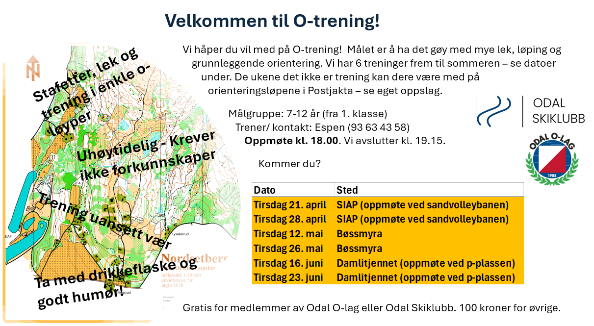 Velkommen til O-trening!