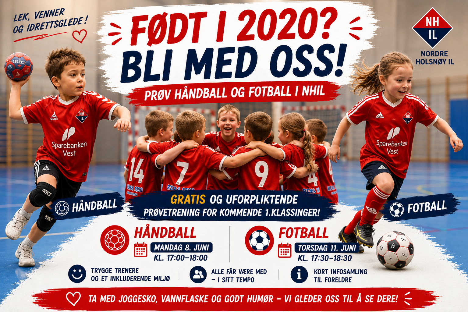 Image for Født i 2020? Velkommen til håndball og fotball 