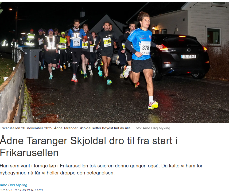 Frikarusellen 3 - 106 fullførte på glatt føre