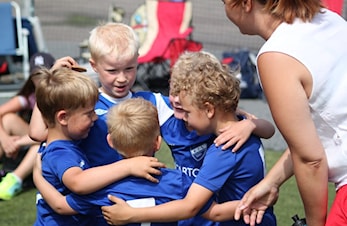Flere nye barn var på plass til første høst trening :)