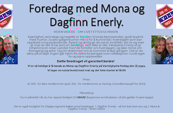 Foredrag på Varteighytta fredag 31 mars
