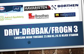 Driv-Drøbak/Frogn torsdag kl.20.15 - siste nytt før kampen