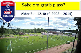 Søke om gratis plass på Driv IL Tine fotballskole 2020?