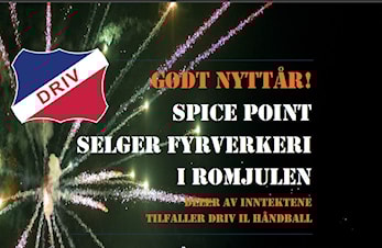 Fyrverkeri-salg med oppstart 27/12