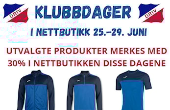 Klubbdager i nettbutikken på Comet Sport