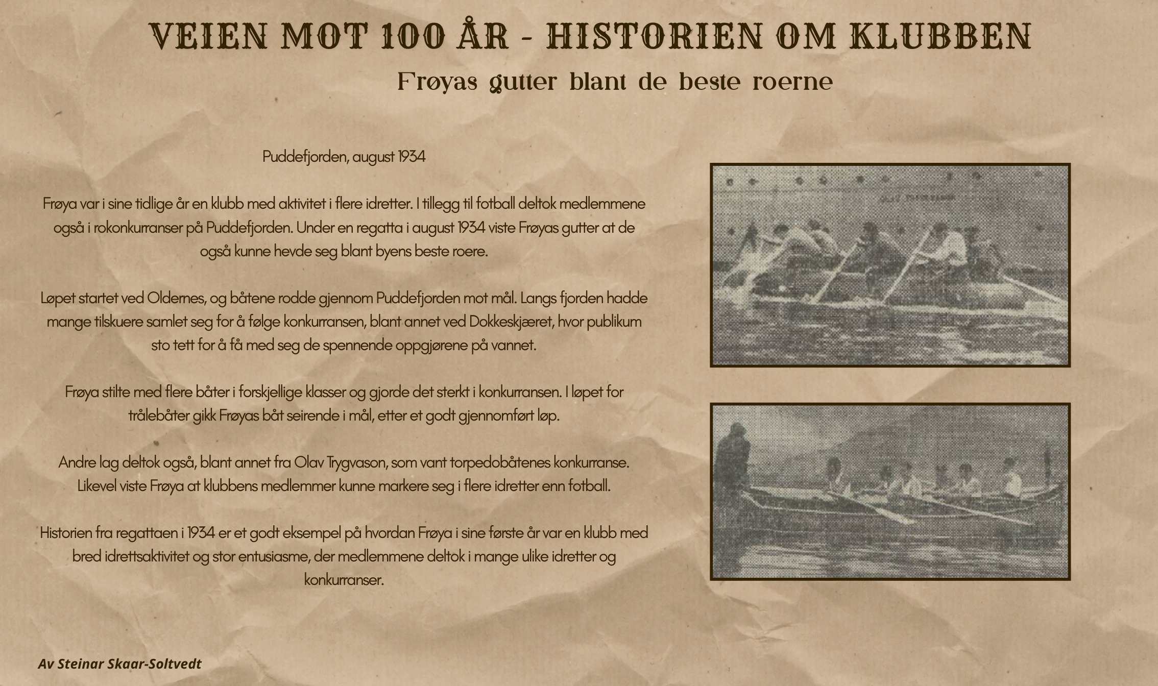 Image for Frøyas gutter blant de beste roerne