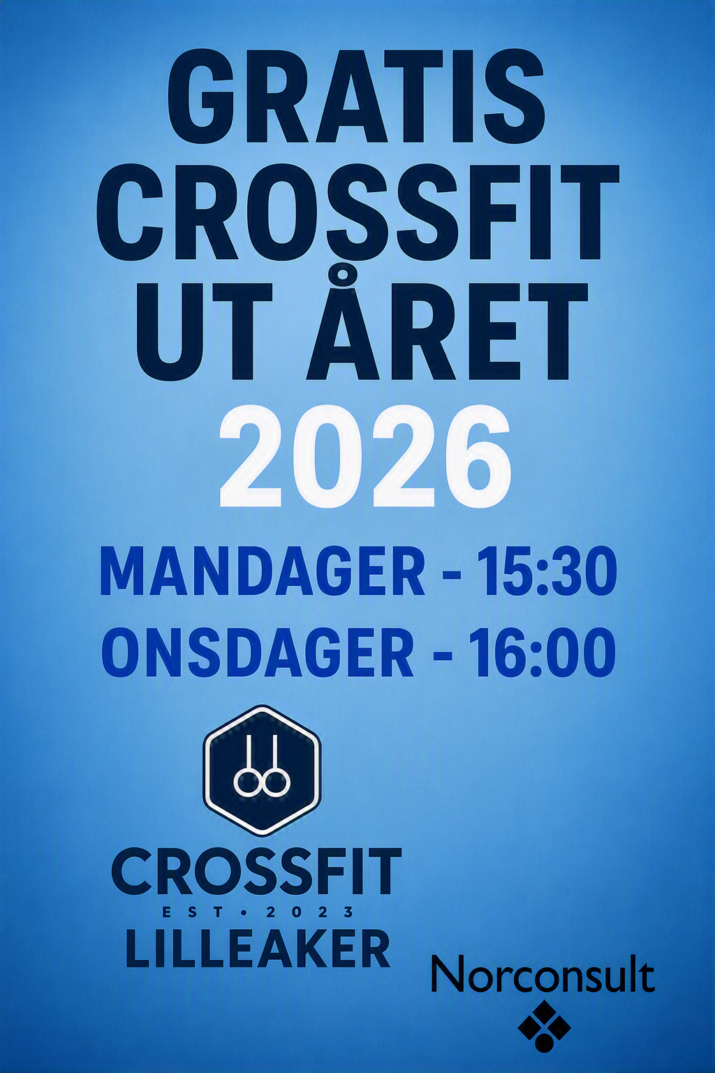 Image for Gladnyhet, gratis crossfit ut året!