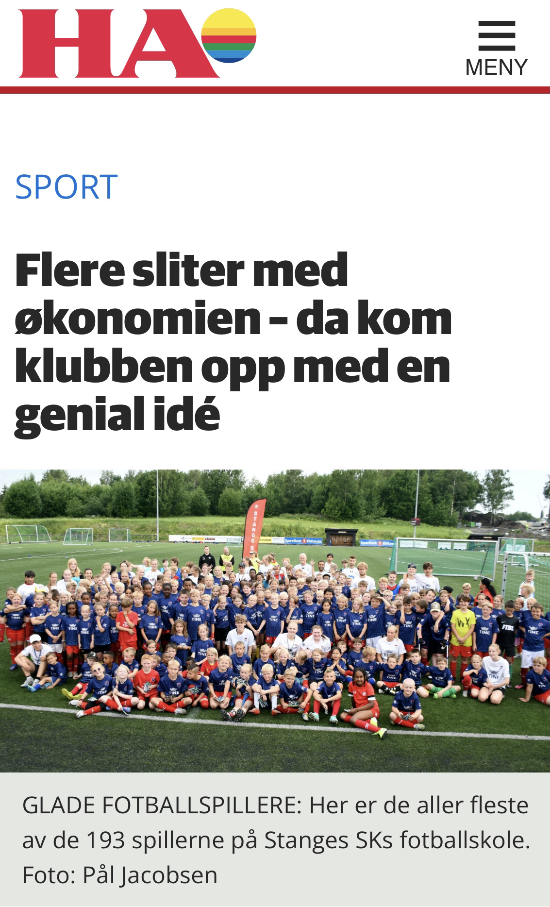 SSK Tine Fotballskole 2023