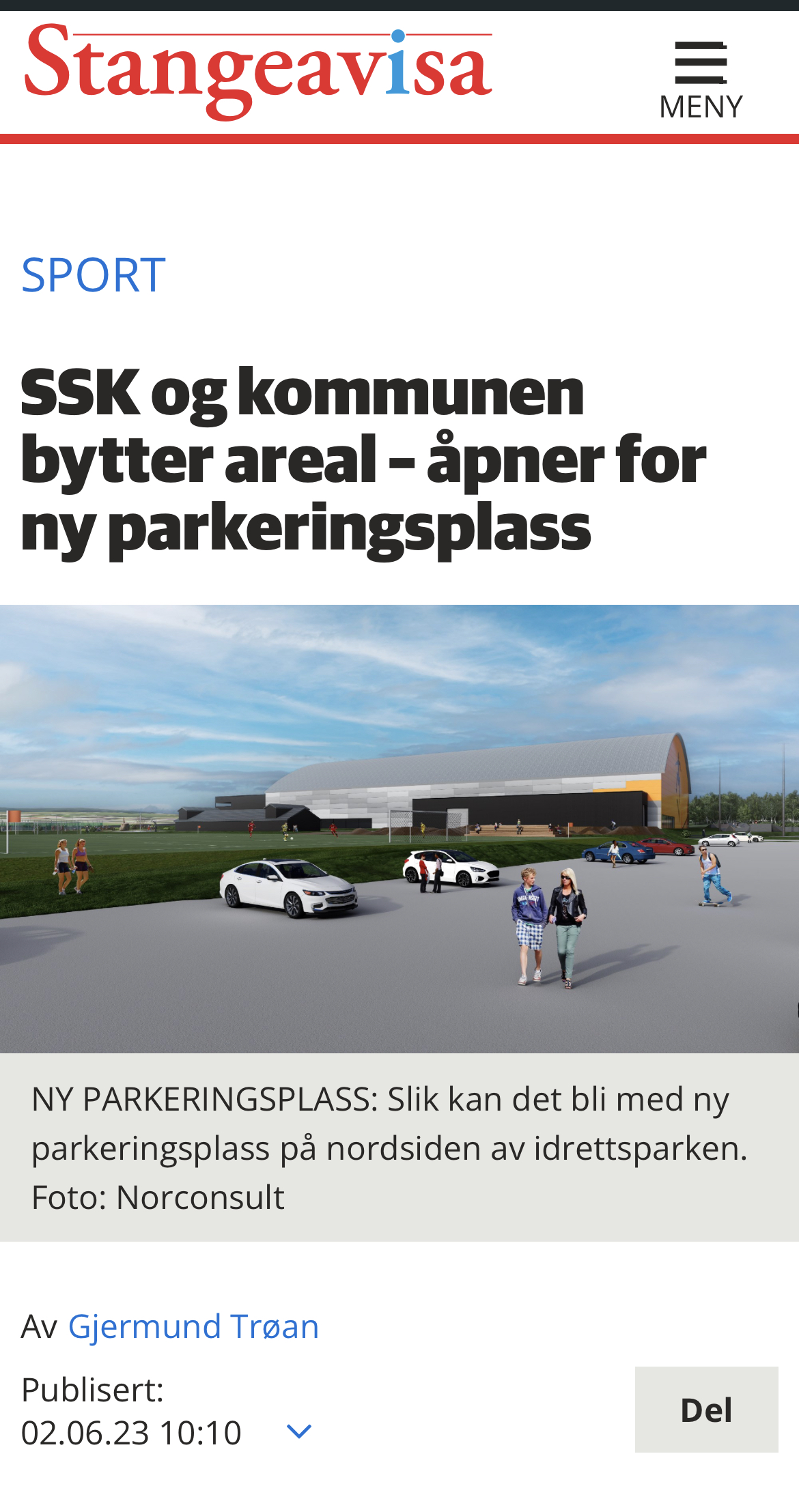 Ny parkeringsplass for SSK