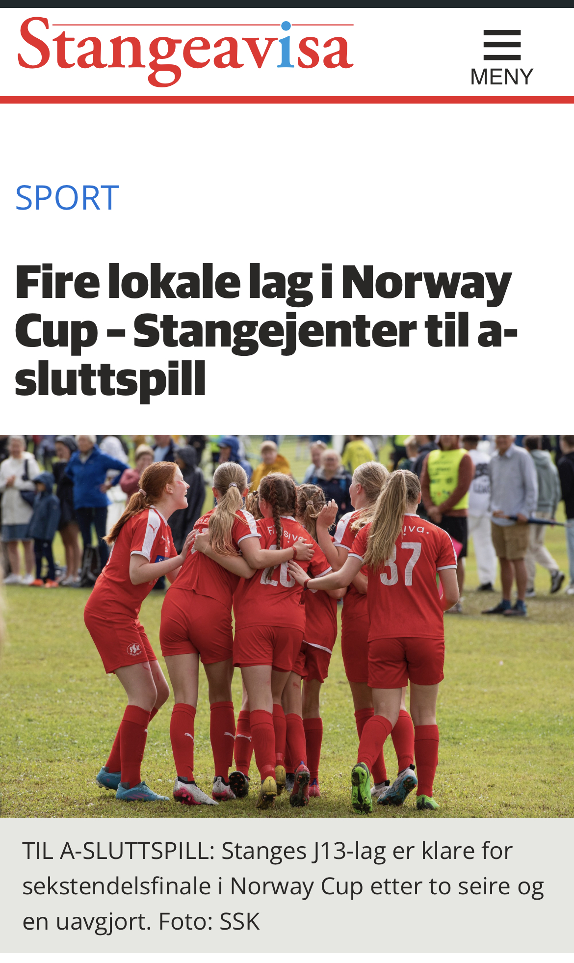 Fire lag fra SSK til Norway Cup