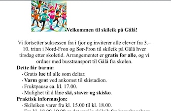 Skileik på Gålå
