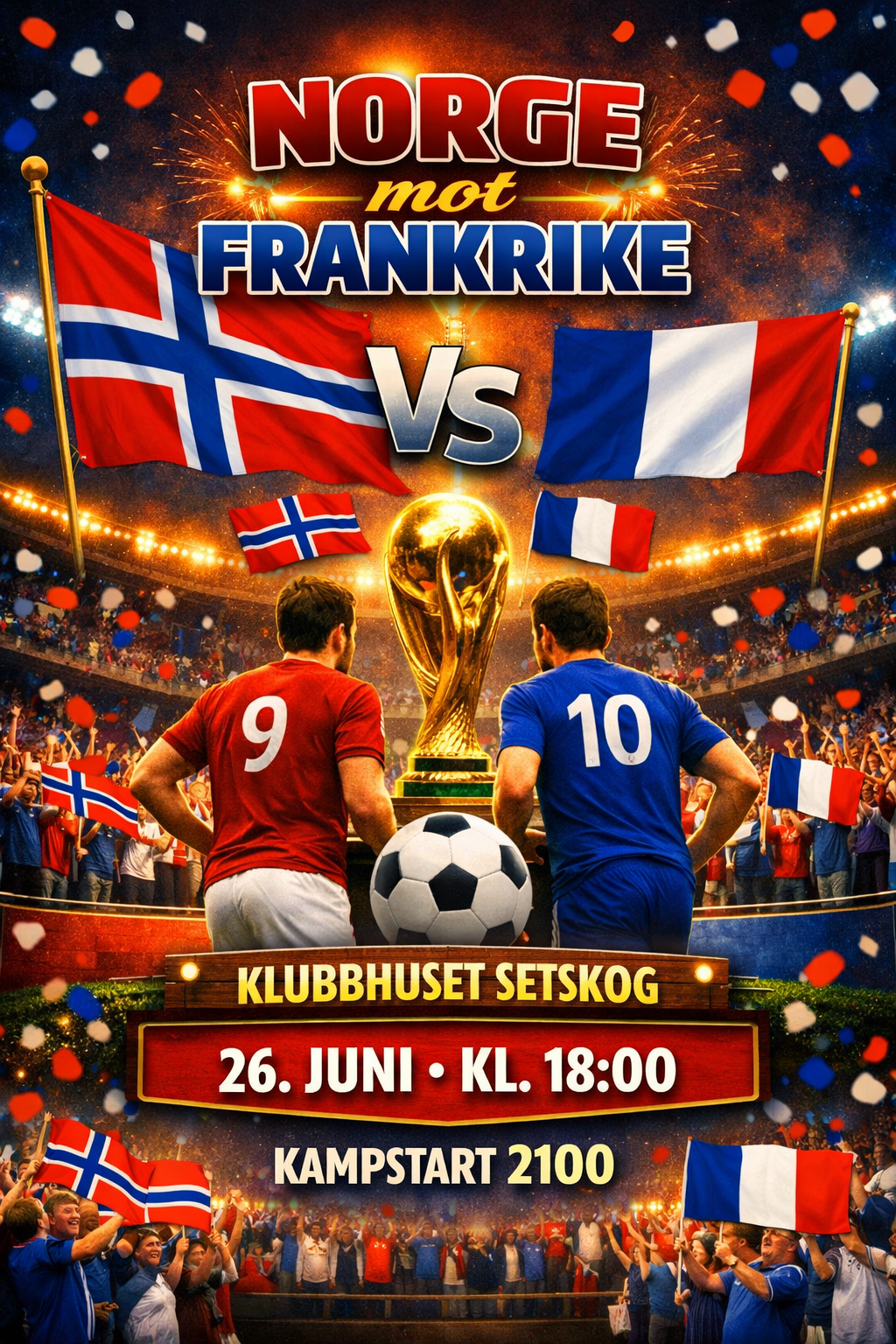 Image for VM-kamp på klubbhuset - kald drikke