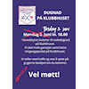 Dugnad - FLYTTET TIL TIRSDAG!