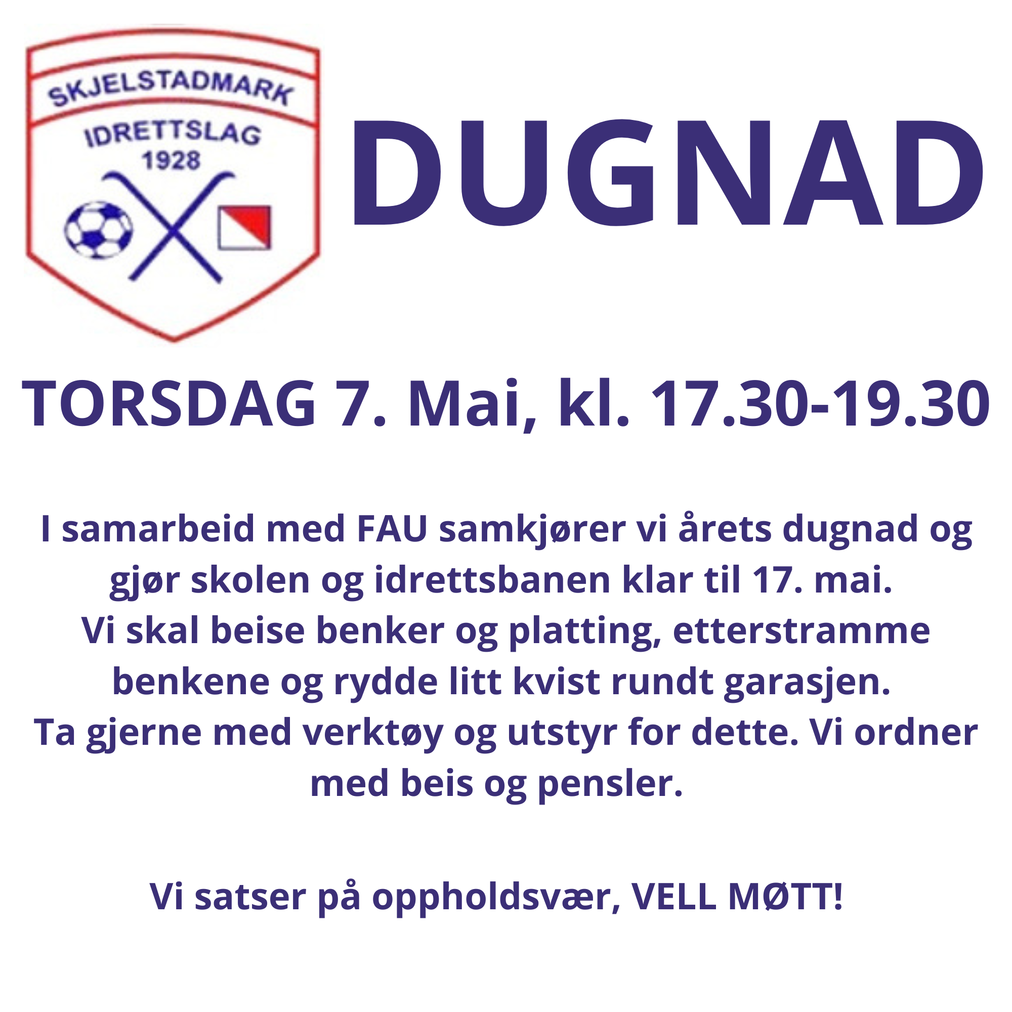 Dugnad 7. mai
