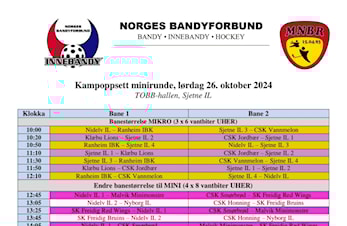 Minirunde lørdag 26.oktober-24