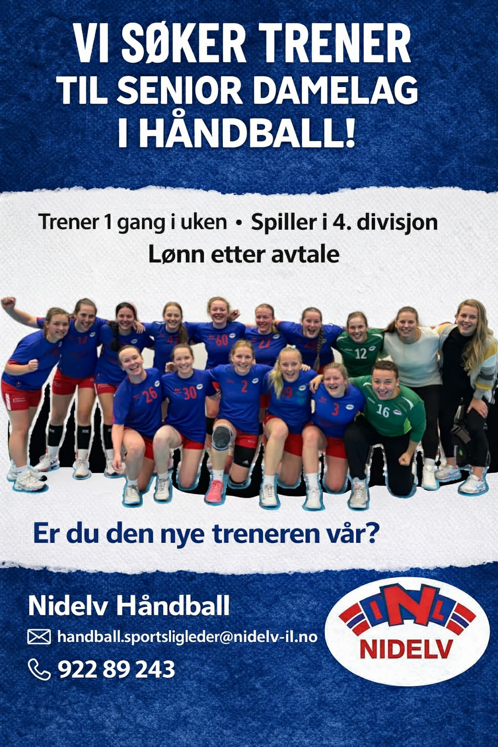 Image for Damelaget i håndball trenger ny trener