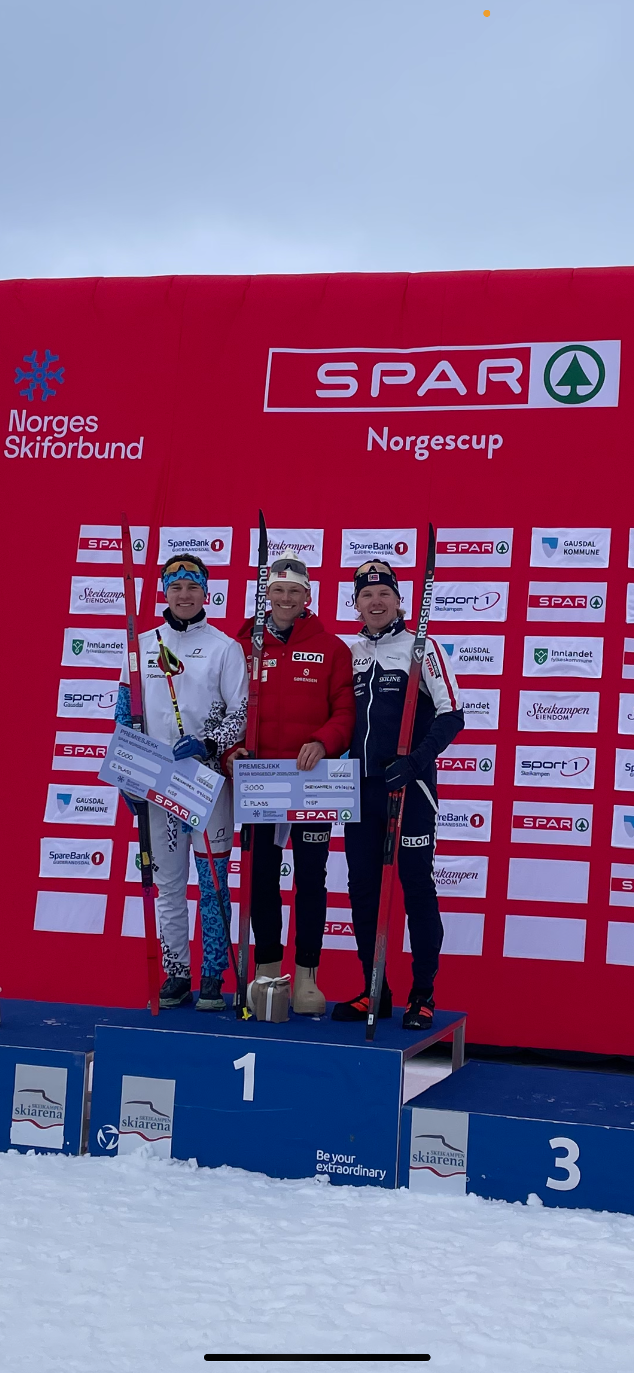 Aron med seier i NC sprint på Skeikampen