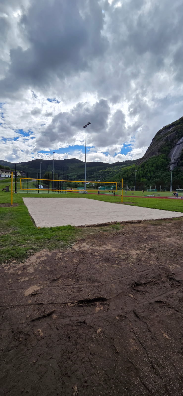 Sandvolleyballbane på Valle Stadion