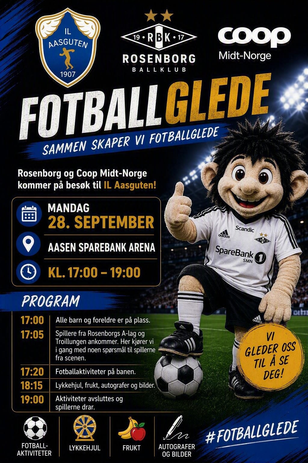 Sammen skaper vi FOTBALLGLEDE
