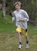 Christian i fint driv i 1. mailøpet.(Foto:JST)