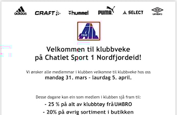 Klubbveke på Chatlet Sport1