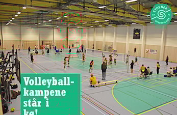 Stor volleyballaktivitet