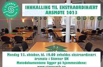 Innkalling til ekstraordinært årsmøte 2023