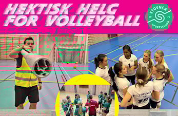 Du må ha god kondis for å følge volleyball i helgene