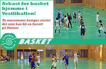 Fin basketsøndagsformiddag i Stovnerhallen