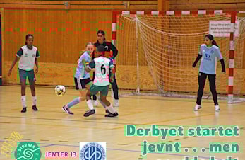 Helt jevnt til det gjensto sju minutter