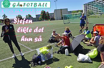 Gåfotballen tok sommerpause med ei flott økt i godt sommervær