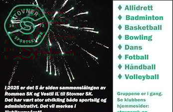 2025 – Stovner SK er ute av startgropa!