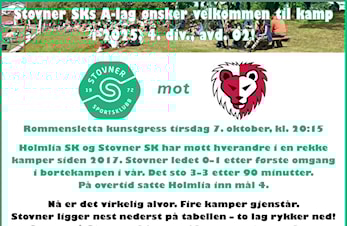 Holmlia må slås