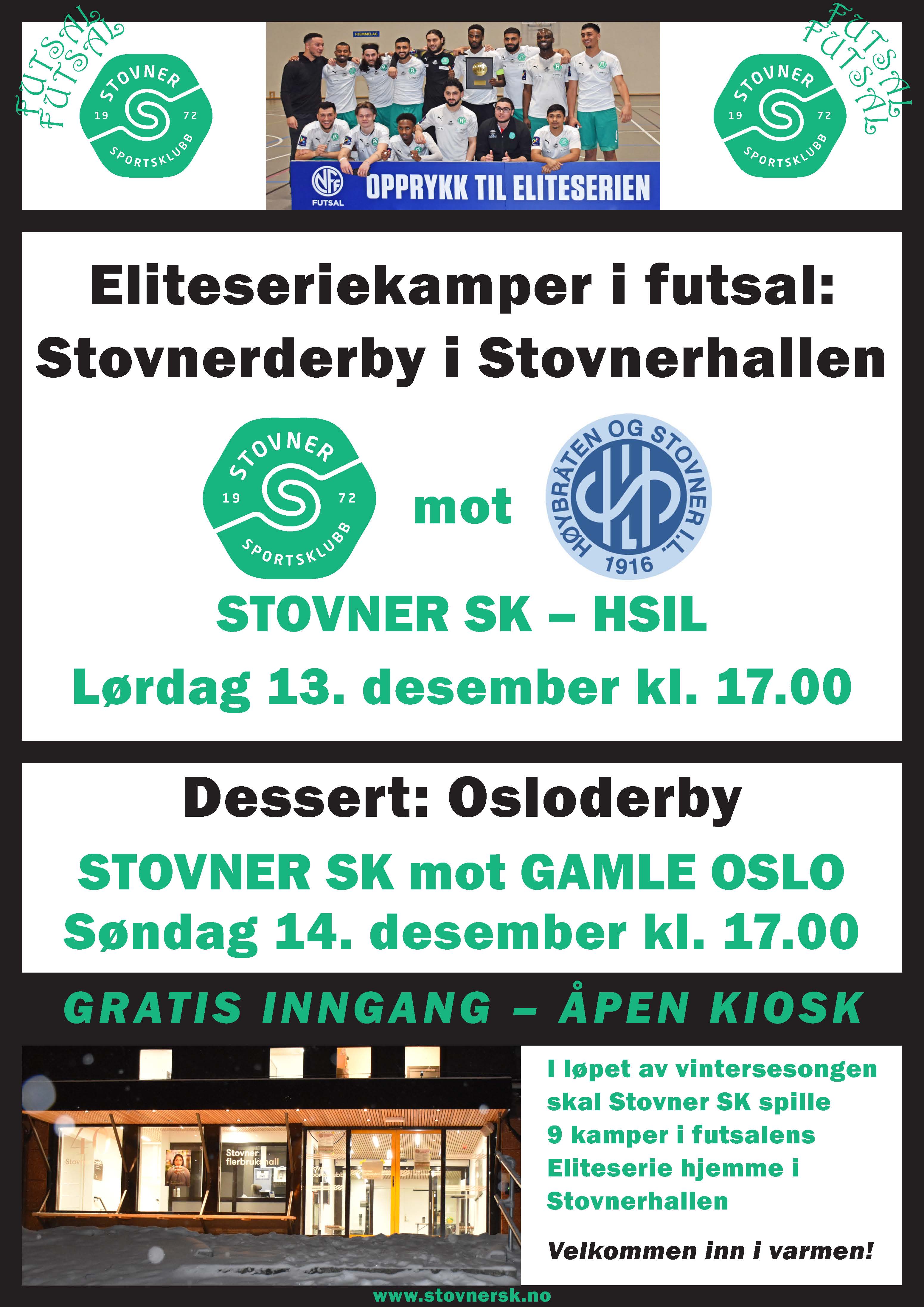 Stovner SK og HSIL; hvem er best i futsal?