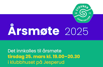 Velkommen til årsmøte i Stovner sportsklubb