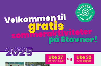 Gratis sommeraktiviteter for barn og ungdom på Stovner