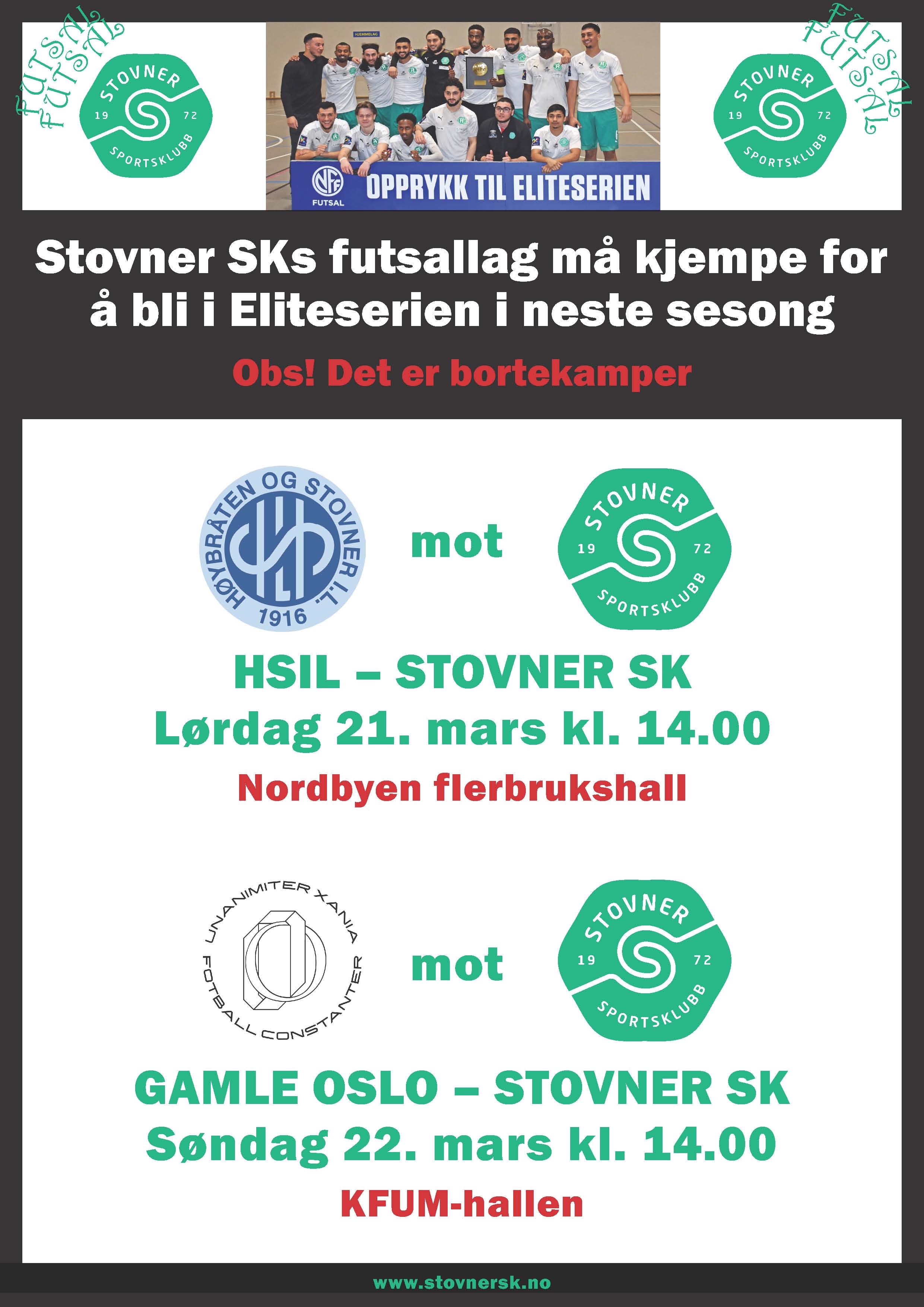 Neglebitende; berger Stovner SK plassen i Eliteserien . . .?