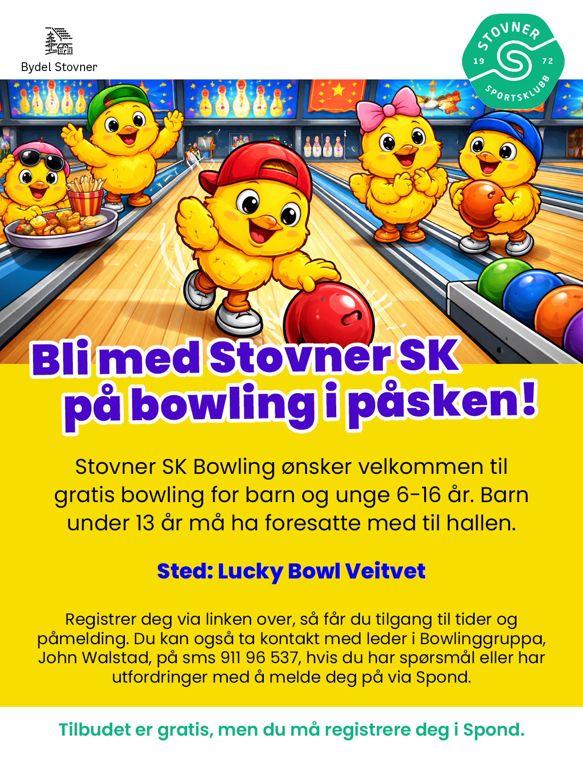 Gratis påskeferieaktivitet Bowling